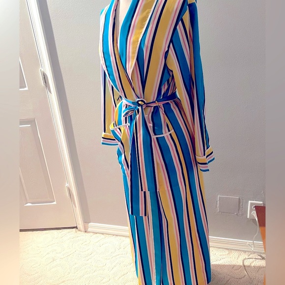 Natori II Intimates Striped Robe in size SP new - Picture 2 of 10